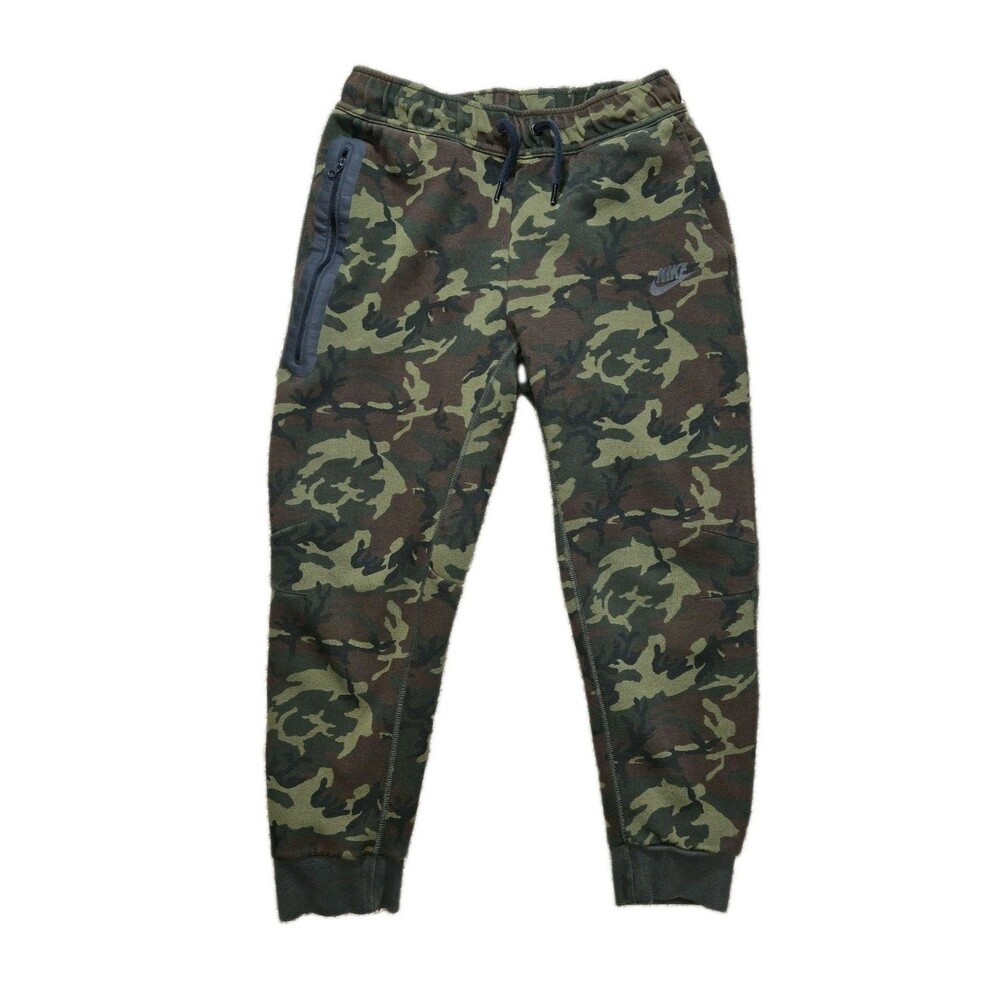 Nike Tech Fleece Joggers Boys Large Camo Camouflage Sweatpants
